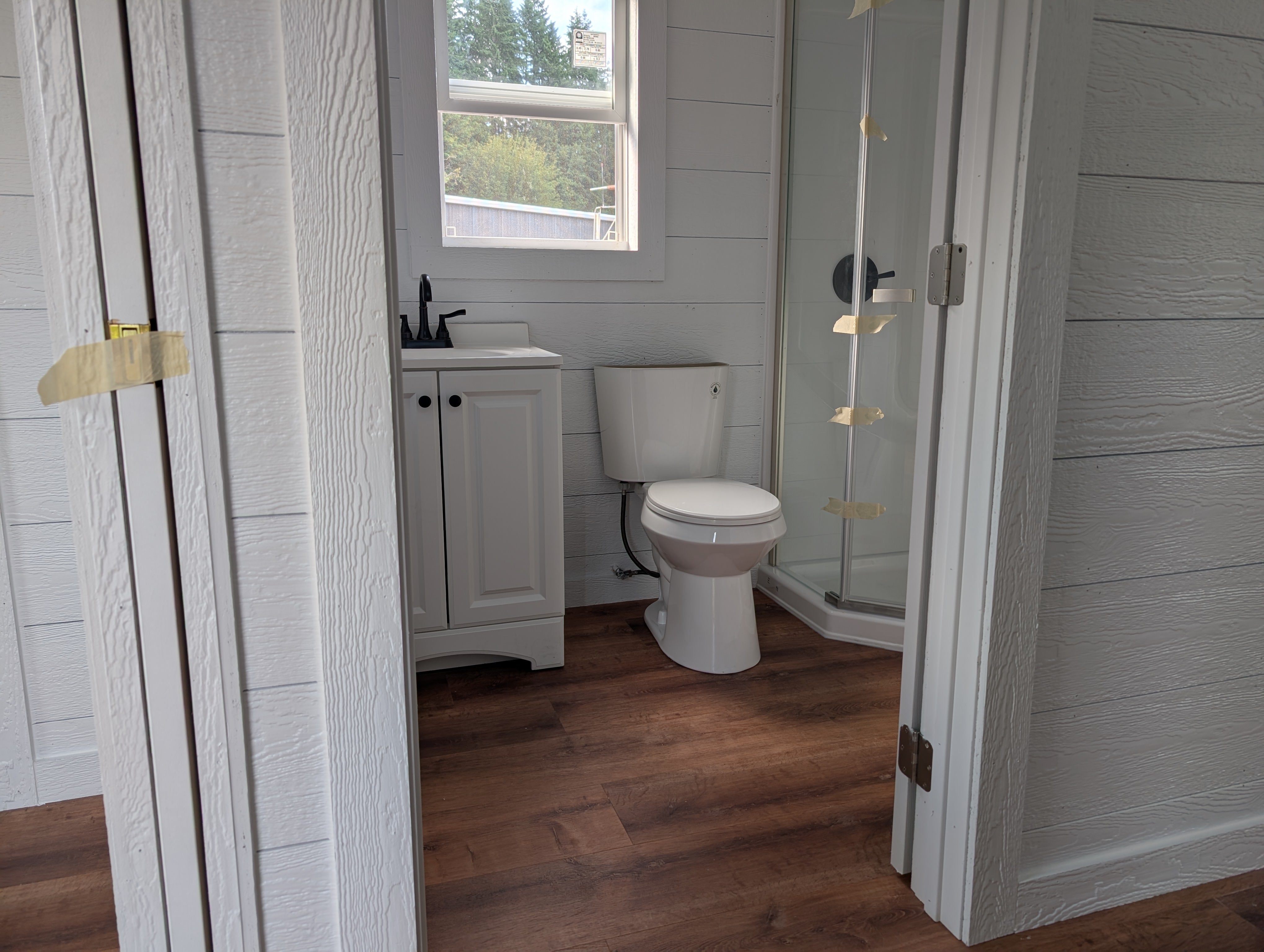 Tiny Home One Slope Style Single Door